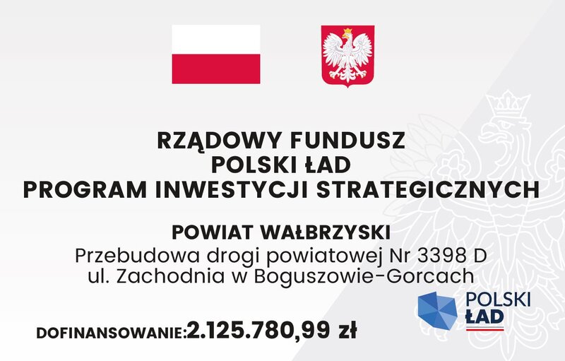 Powiat Wałbrzych: Przebudowa drogi powiatowej nr 3398D