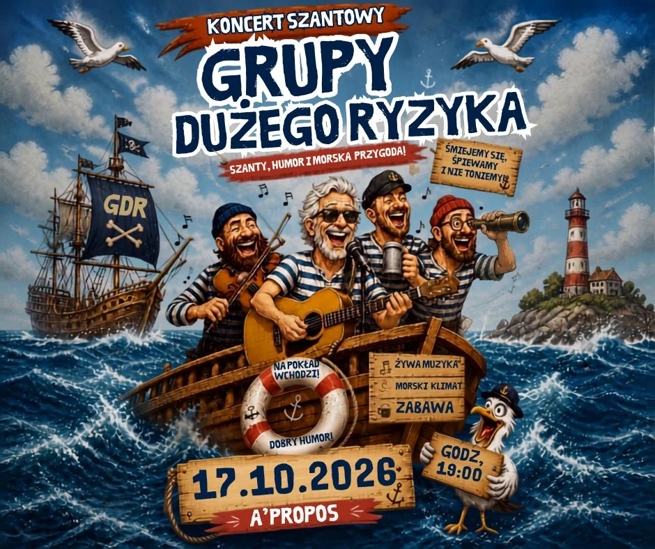 Grafika promocyjna wydarzenia Koncert szantowy w Wałbrzychu
