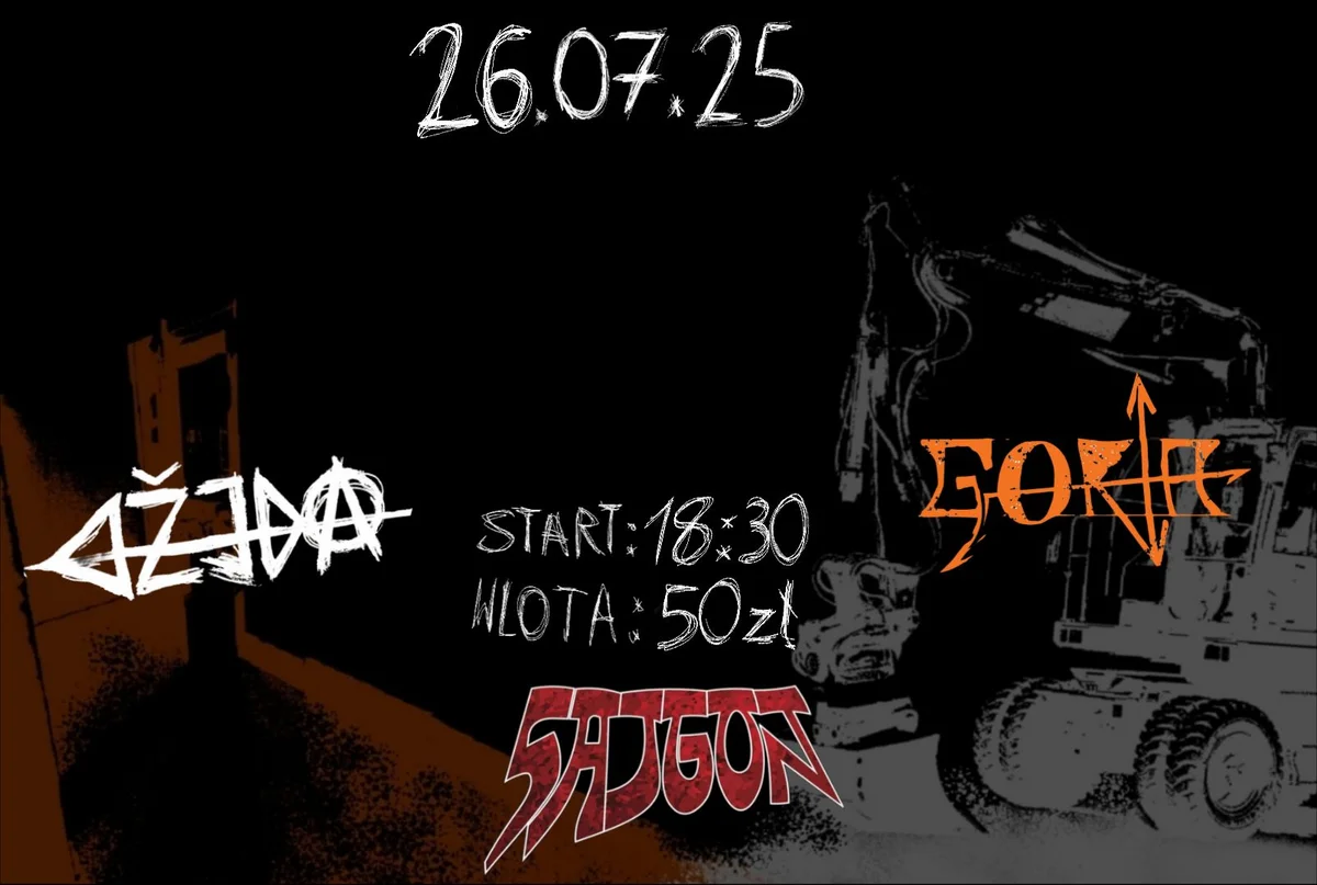 Grafika promocyjna wydarzenia Koncert zespołów punkowych w Wałbrzychu w lipcu 2025