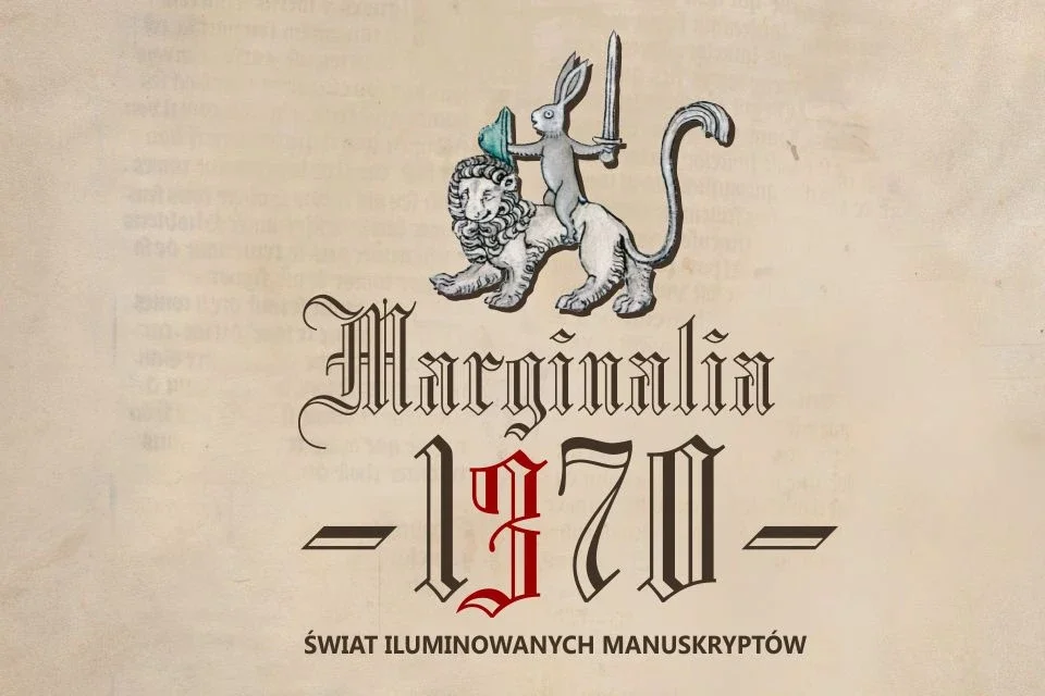Grafika promocyjna wydarzenia Marginalia 1370 – Świat iluminowanych manuskryptów