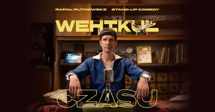 Grafika promocyjna wydarzenia Stand-up Wałbrzych | Rafał Rutkowski — „Wehikuł czasu”