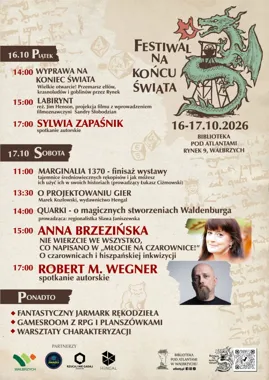 Grafika promocyjna wydarzenia Festiwal na Końcu Świata