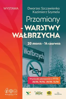 Grafika promocyjna wydarzenia PRZEMIANY - WARSTWY WAŁBRZYCHA | Kazimierz Szymela