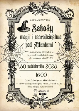 Grafika promocyjna wydarzenia Szkoła magii i czarodziejstwa pod Atlantami