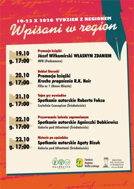 Grafika promocyjna wydarzenia Tydzień z Regionem 2026: Wpisani w region