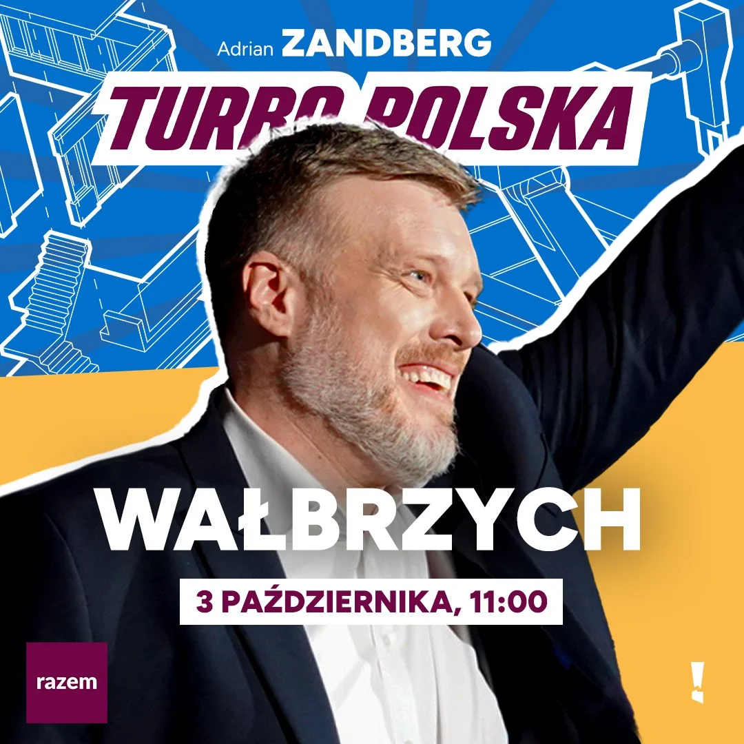 Grafika promocyjna wydarzenia TurboPolska w Wałbrzychu: spotkanie otwarte