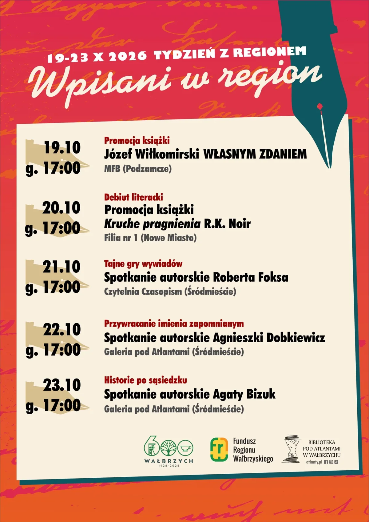 Grafika promocyjna wydarzenia Tydzień z Regionem 2026: Wpisani w region