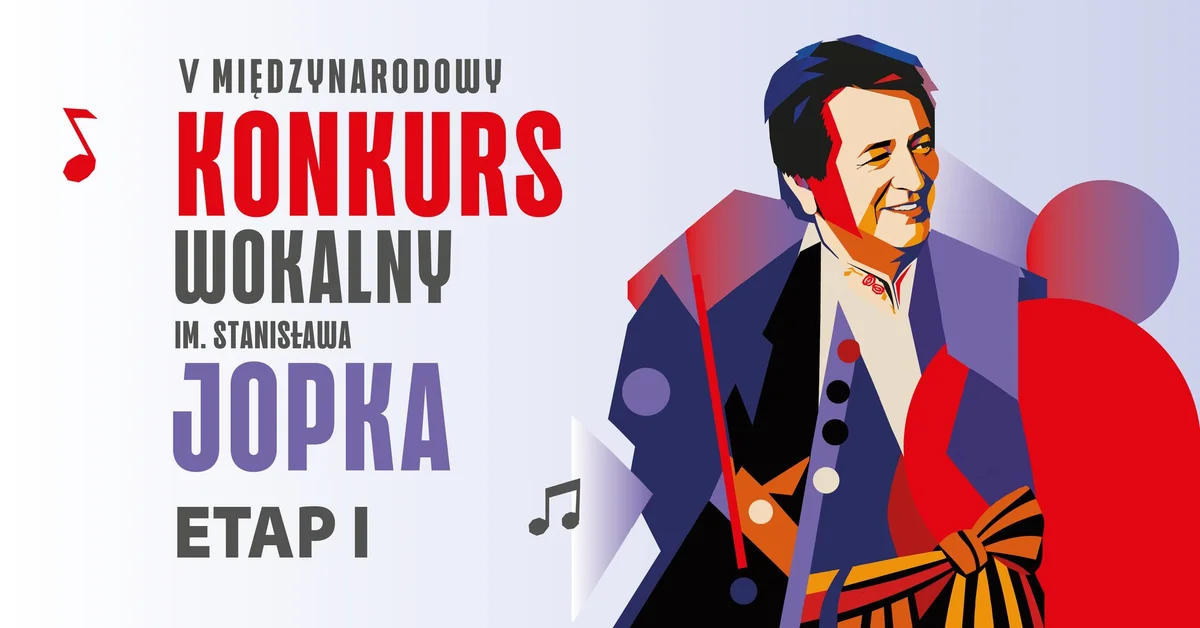 Grafika promocyjna wydarzenia Konkurs im. Stanisława Jopka: przesłuchania w Wałbrzychu