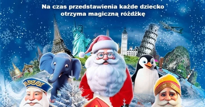 Grafika promocyjna wydarzenia W poszukiwaniu Świętego Mikołaja — interaktywny spektakl świąteczny w Wałbrzychu