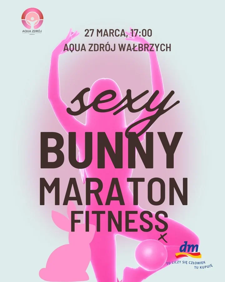 Wieczorny Sexy Bunny Maraton Fitness w Aqua Zdrój – ruch, muzyka i losowanie nagród