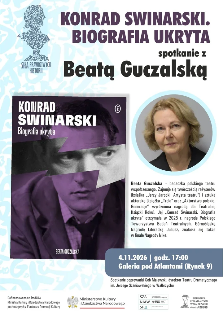 Teatralne tajemnice w Wałbrzychu. Beata Guczalska o Swinarskim