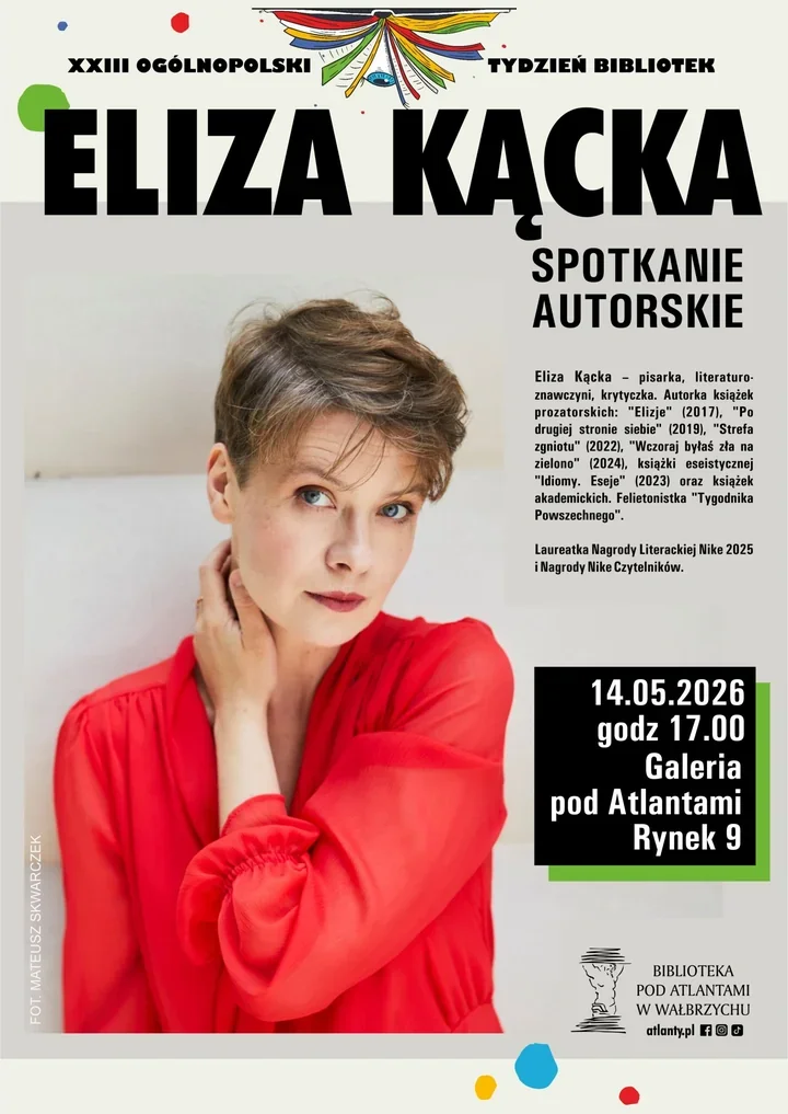 Eliza Kącka w Wałbrzychu - biblioteka szykuje literacki wieczór