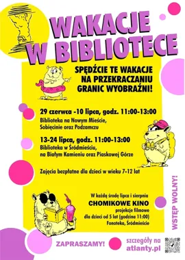 Biblioteka pod Atlantami rozpisuje lato dla dzieci na dwa turnusy