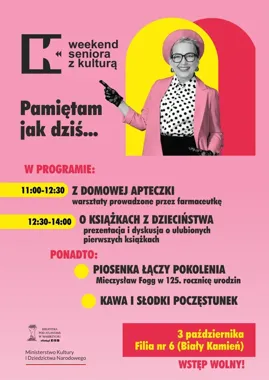 Wałbrzych zaprasza seniorów na spotkanie z książką, muzyką i wspomnieniami