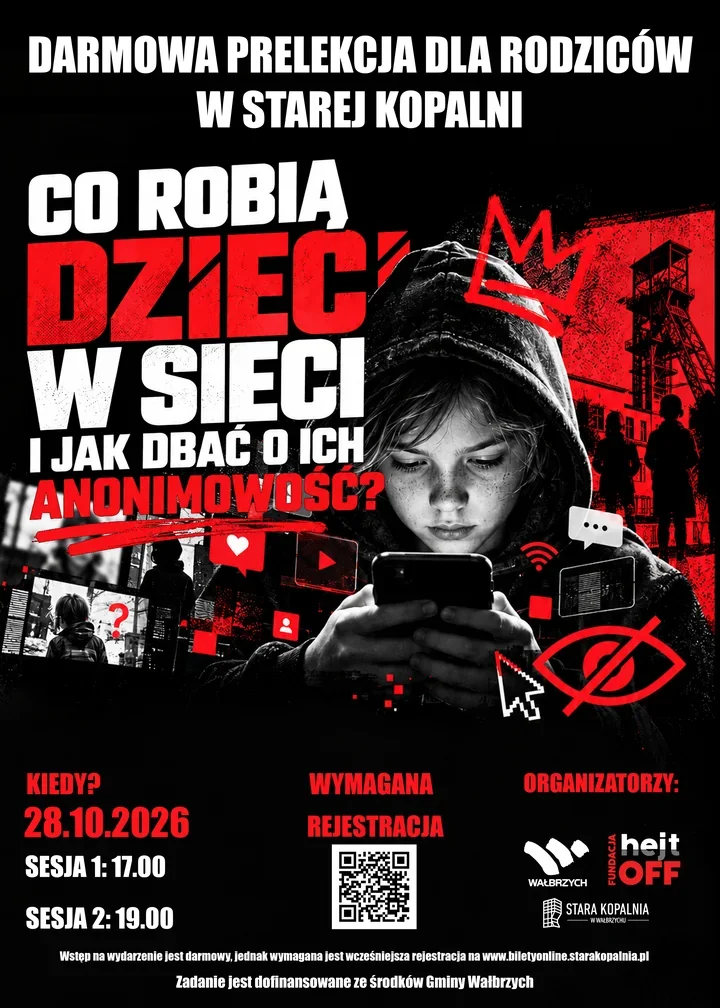 Rodzice spotkają się w Starej Kopalni. Tematem bezpieczeństwo dzieci w sieci