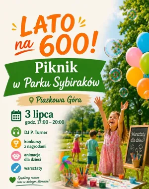 Warsztaty, bańki i muzyka. Park Sybiraków szykuje rodzinne popołudnie