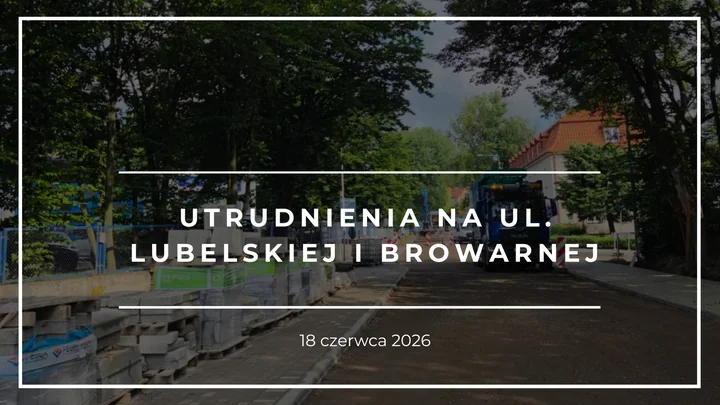Lubelska i Browarna na kilka godzin staną. Drogowcy kładą warstwę wiążącą