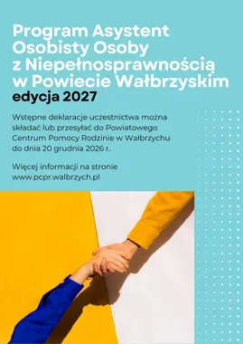 PCPR zbiera deklaracje do programu asystencji na 2027 rok