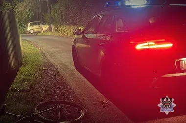 26-letni rowerzysta zatrzymany po 23.00. Tester wykazał metamfetaminę