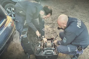 Dron nad torami w Wałbrzychu. Policjanci nie ujawnili ani jednego wykroczenia