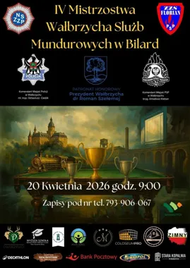 Rekord w bilardzie służb - w Wałbrzychu zostało już tylko pięć miejsc