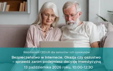 Seniorzy poznają sposoby na fałszywe inwestycje podczas bezpłatnego webinarium