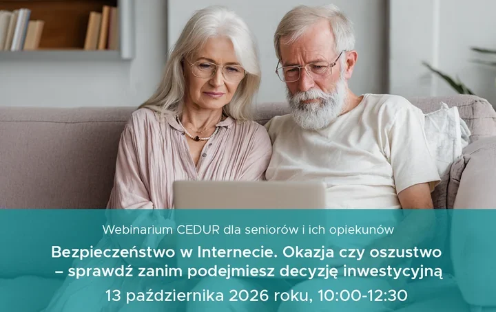 Seniorzy poznają sposoby na fałszywe inwestycje podczas bezpłatnego webinarium